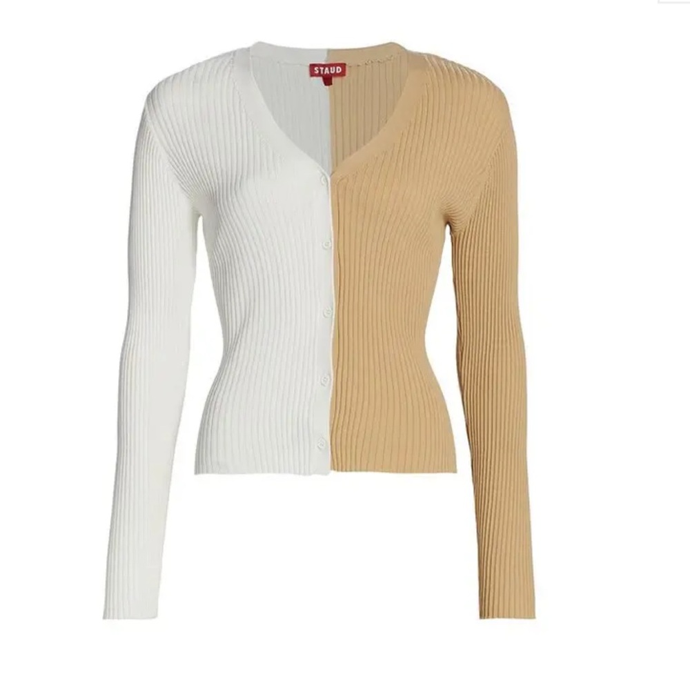 Staud shoko cargo colorblock cardigan L